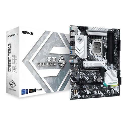 ASRock H670 Steel Legend DDR4 ATX Motherboard