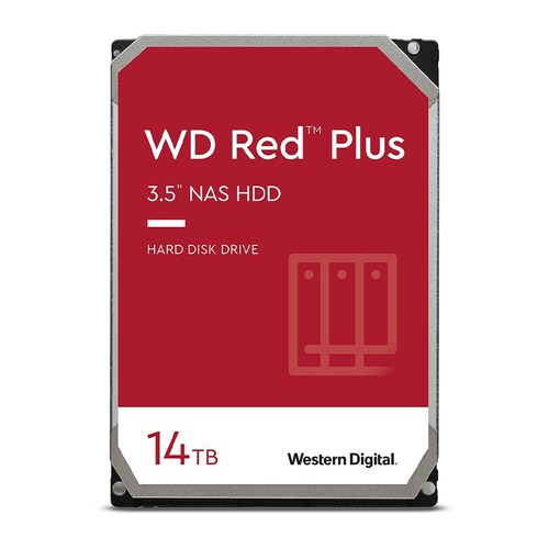WD Red Plus 14TB 3.5" 7200RPM SATA NAS Hard Drive WD140EFGX