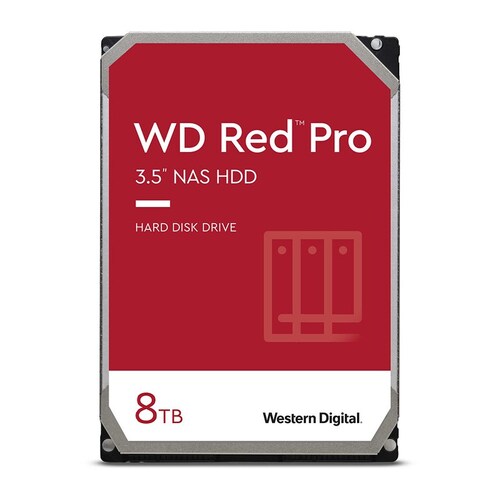WD Red Pro 8TB 3.5" 7200RPM SATA NAS Hard Drive WD8003FFBX