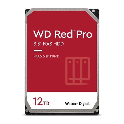 WD Red Pro 12TB 3.5" 7200RPM SATA NAS Hard Drive WD121KFBX