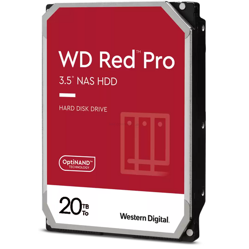 WD Red Pro 20TB 3.5" 7200RPM SATA NAS Hard Drive WD201KFGX