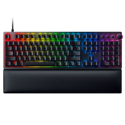 Razer Huntsman V2 Optical Gaming Keyboard Clicky Purple Switch