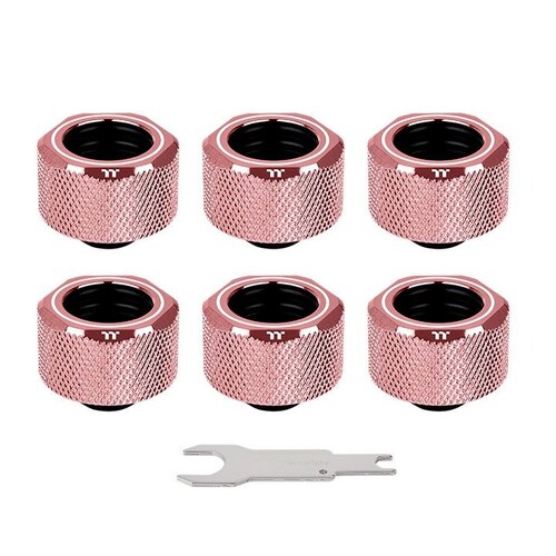 Thermaltake Pacific C-PRO G1/4 PETG Tube 16mm OD Compression Rose Gold - 6 Pack