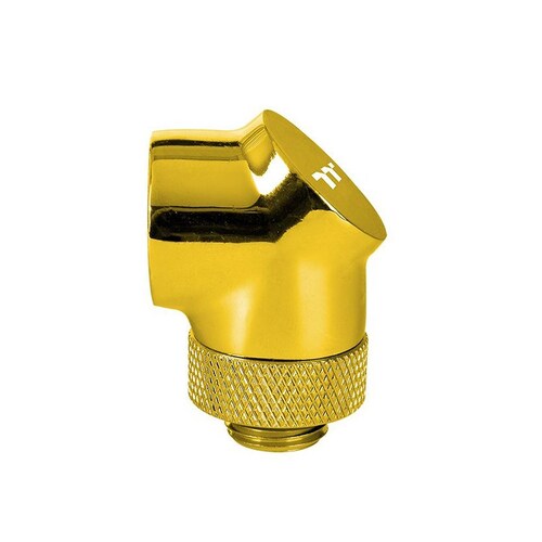 Thermaltake Pacific G1/4 90 Degree Adapter - Gold