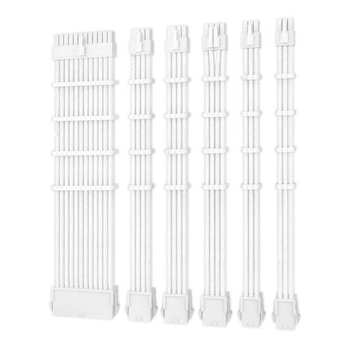 Antec PSU Sleeved Extension Cable Kit V2 - White (compatible with any brand PSU)