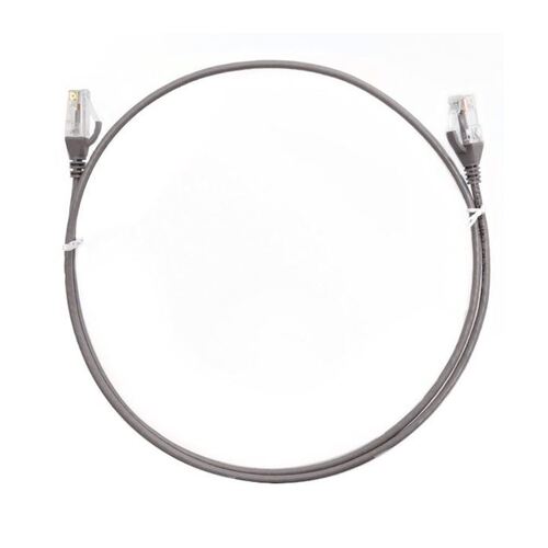 8ware CAT6THINGE-1M CAT6 Ultra Thin Slim Cable 1m - Grey