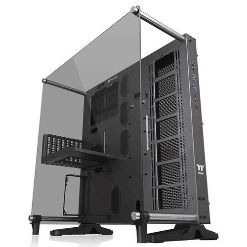 Thermaltake Core P5 Ti Titanium Grey Edition Tempered Glass Open Frame Mid Tower Case