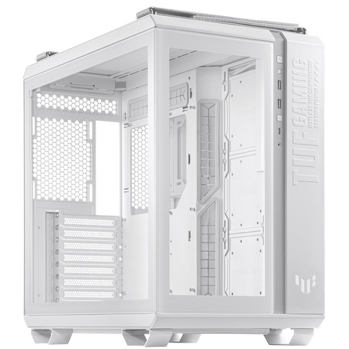 ASUS TUF GAMING GT502 Tempered Glass White Micro Tower Case