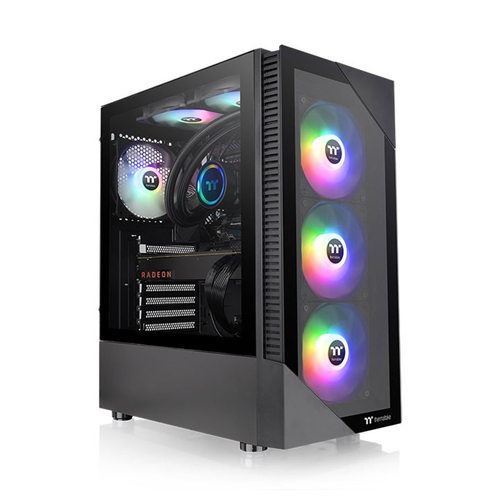 Thermaltake View 200 ARGB Tempered Glass Mid Tower Case Black Edition