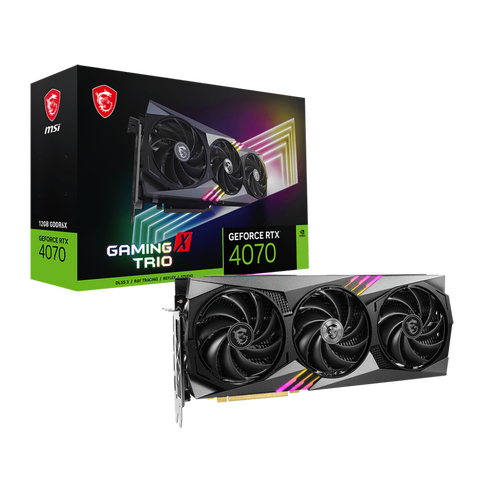 MSI GeForce RTX 4070 GAMING X TRIO 12GB GDDR6X Next GEN Graphics Card