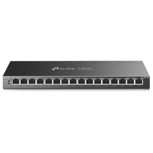 TP-Link TL-SG116P 16-Port Gigabit Desktop Switch with 16-Port PoE+
