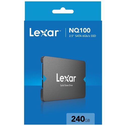 Lexar NQ100 2.5" SATA SSD 240GB up to 550MB/s read 450MB/s write