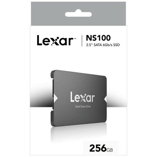 Lexar NS100 2.5" SATA SSD 256GB up to 550MB/s 500MB/s write