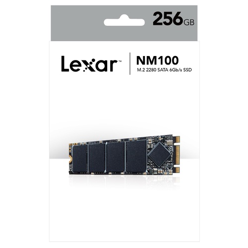 Lexar NM100 M.2 2280 PCIe Gen3x2 SSD 256GB up to 550MB/s read 500MB/s write