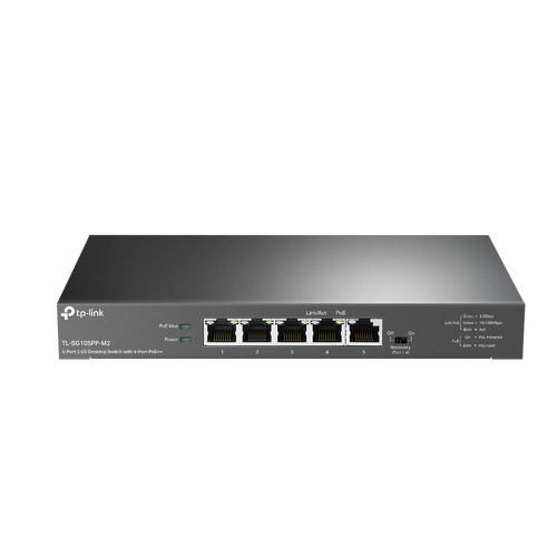 TP-Link TL-SG105PP-M2 5-Port 2.5G Desktop Switch with 4-Port PoE++