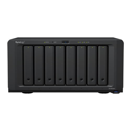 Synology DiskStation DS1823xs+ 8-Bay + 2 x NVMe, 3.5" Diskless, 2xGbE + 1x10GbE, AMD Ryzen V1780B, 8GB RAM , 5 Yr Wty - Synology drives only
