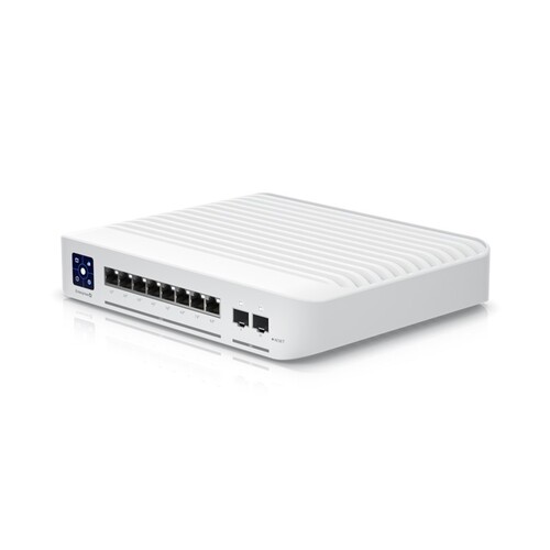 Ubiquiti Switch Enterprise 8-port PoE+ 8x2.5GbE, Ideal For Wi-Fi 6 AP, 2x 10g SFP+ Ports For Uplinks, Managed Layer 3 Switch