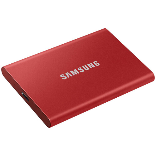 Samsung 2TB T7 Portable SSD MU-PC2T0R/WW Red