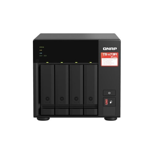 QNAP 4-BAY NAS (NO DISK) AMD QC 2.2GHz, 8GB, 2.5GbE(2), M.2(2), TWR, 3YR WTY