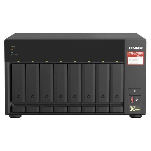 QNAP 8-BAY NAS (NO DISK), AMD QC 2.2GHz, 8GB, 2.5GbE(2), M.2(2), TWR, 3YR WTY