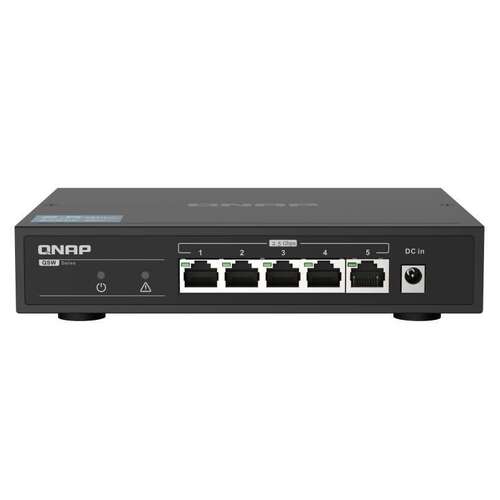QNAP 5-PORT UNMANAGED SWITCH, 2.5GBPS AUTO NEGOTIATION, 2.5GbE(5), 2YR WTY