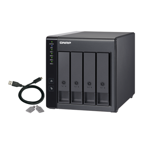 QNAP 4-BAY DAS EXPANSION UNIT (NO DISK), SATA USB-C(1), TWR, 2YR WTY
