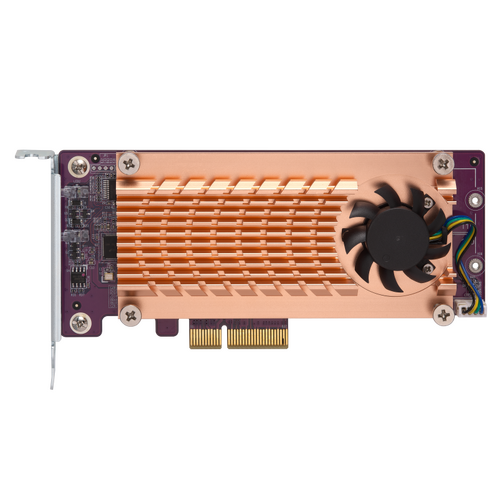 QNAP DUAL M.2 2280 PCIE NVME SSD & DUAL-PORT 2.5GBE EXPANSION CARD
