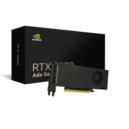 NVIDIA RTX 2000 Ada Generation 16GB GDDR6 128-bit Design Simulation AI Acceleration Graphics Card