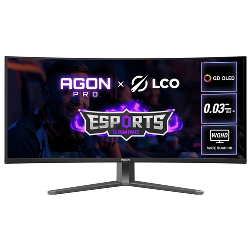 AOC AGON PRO AG346UCD 34" 2K WQHD 175Hz 0.03ms QD-OLED Curved Gaming Monitor