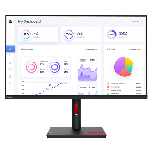 Lenovo ThinkVision T32p-30 32" 4K UHD USB-C IPS Business Monitor