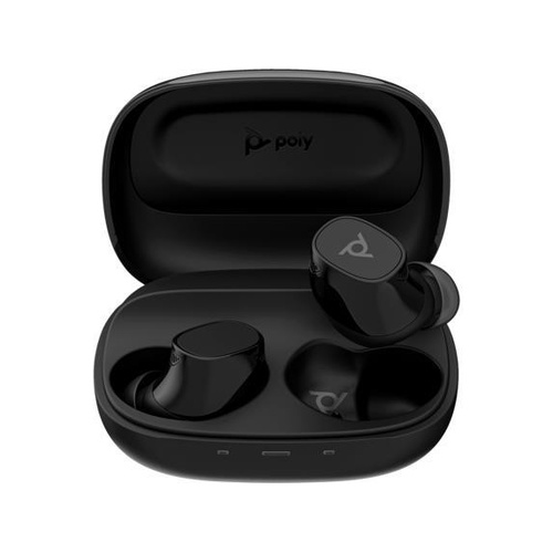 HP Poly Voyager Free 20 Gray Earbuds +Basic Charge Case A28PVAA