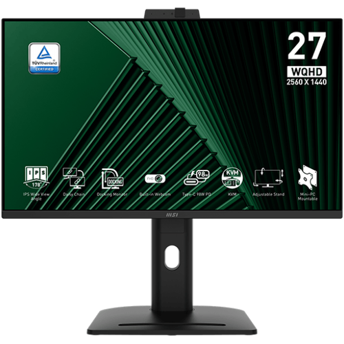 MSI PRO MP275QPDG 27" 2K WQHD 100Hz Webcam IPS Business Monitor