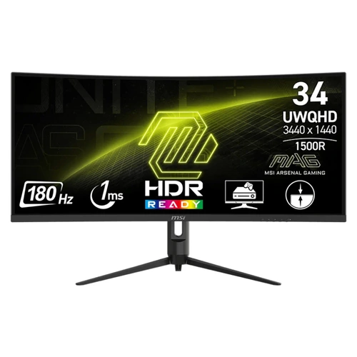 MSI MAG 342CQR E2 34" 2K UWQHD 180Hz 1ms VA Curved Gaming Monitor