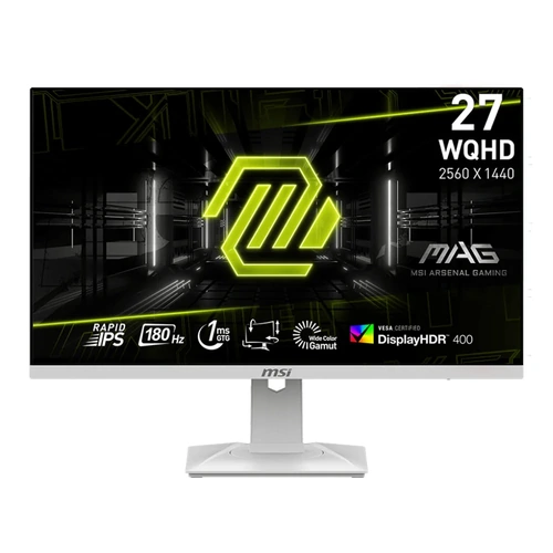 MSI MAG 274QRFW 27" 2K QHD 180Hz 1ms IPS Gaming Monitor White