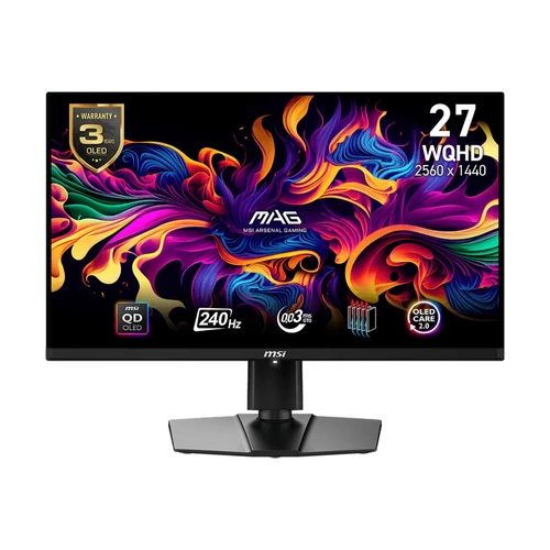MSI MAG 271QPX QD-OLED E2 27" 2K WQHD 240Hz 0.03ms QD-OLED Gaming Monitor