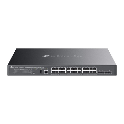 TP-Link SG5428XMPP Omada 24-Port Gigabit Stackable Lite L3 Managed PoE++ Switch with 4x 10G Slots