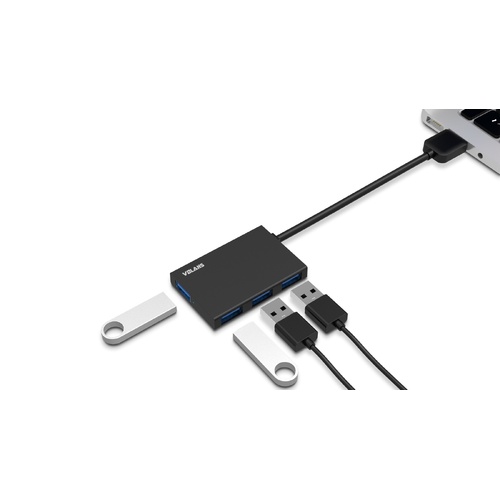 Aluminium 4-Port USB3.0 Hub (USB Power)