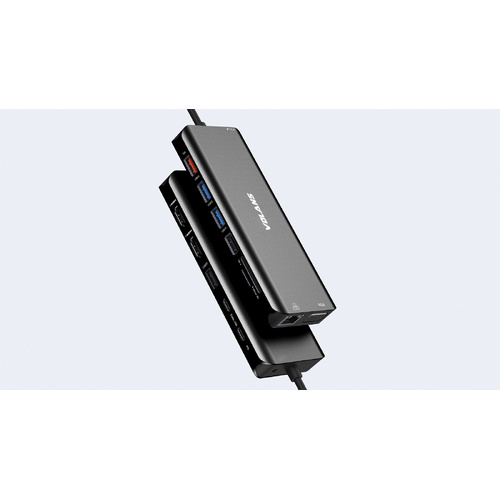 VOLANS VL-UCTDMH-S2 Aluminum 14-in-1 USB-C Hub with 100W PD