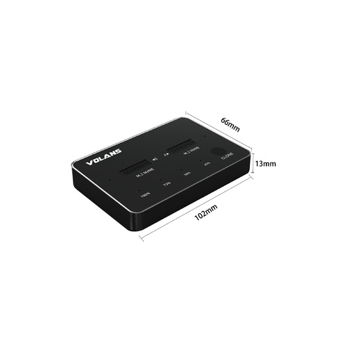 Aluminium 2-Bay USB-C (Gen 2) M.2 NVMe PCI-E SSD Docking Station with Clone