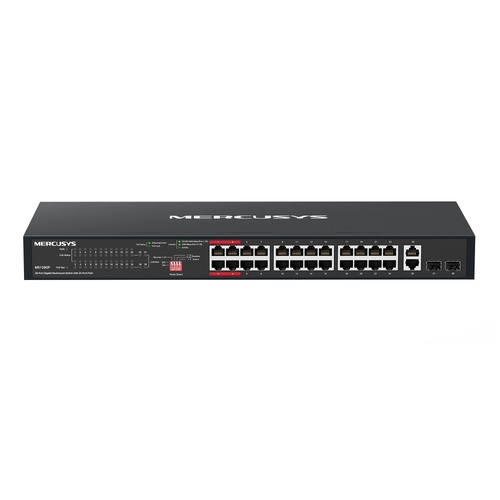 Mercusys MS128GP 28-Port Gigabit Rackmount Switch with 24-Port PoE+