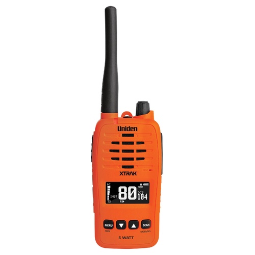 5 Watt Waterproof Smart UHF Handheld Radio with Large OLED Display with Instant Replay Function