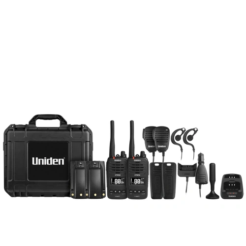 5 Watt Waterproof Smart UHF Handheld Radio with Large OLED Display and InstantReplay Function ? Tradies Packs
