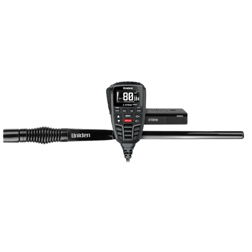 Smart UHF Radio with Large OLED Display Speaker Microphone and ATX970S Heavy Duty Antenna