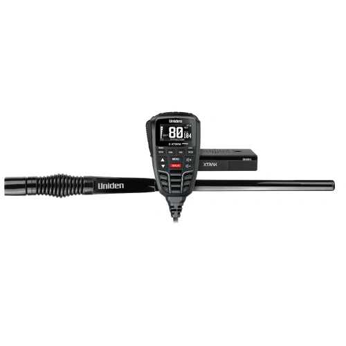 Smart UHF Radio with Bluetooth and App Enabled Function Including Large OLED Display Speaker Microphone and Included ATX970S 3.0 dBi Gain Heavy Duty A